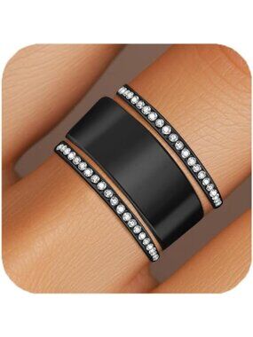 14K Gold Plated Stackable Rings Set - Perfect for Oura Ring Gen 5/4/3